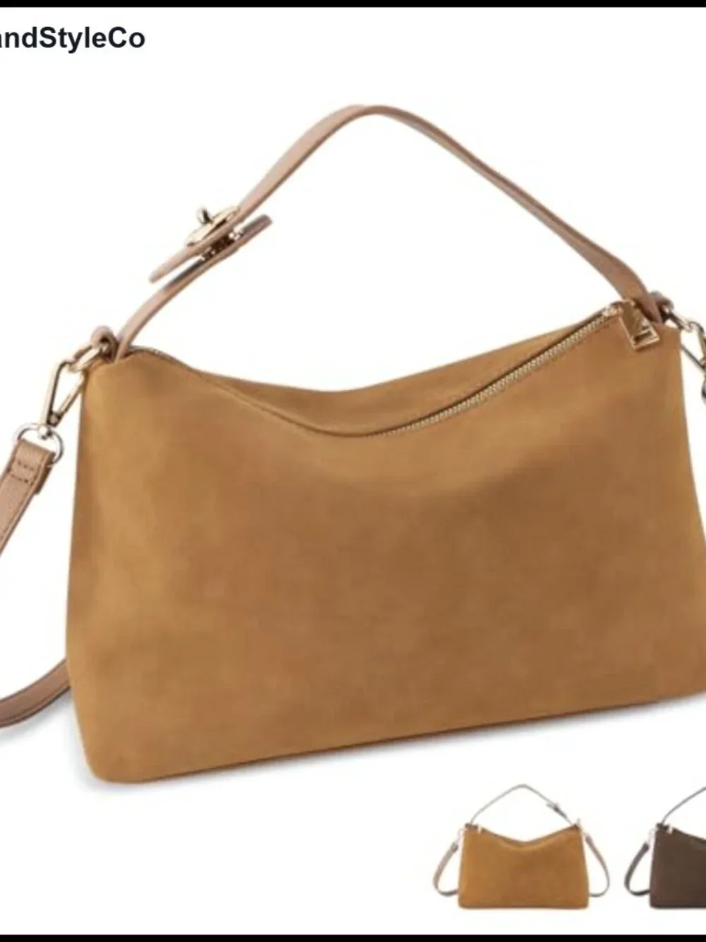 Suede Leather Tote Bag Women Hobo Crossbody Shoulder Satchel Handbag